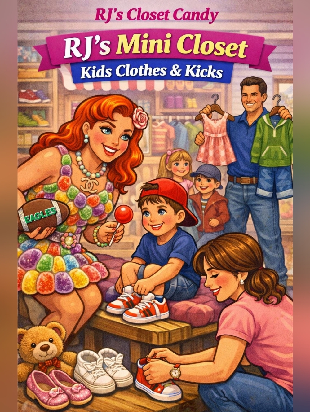 RJ's Mini Closet Candy-  Kids Clothing, Shoes & Extras